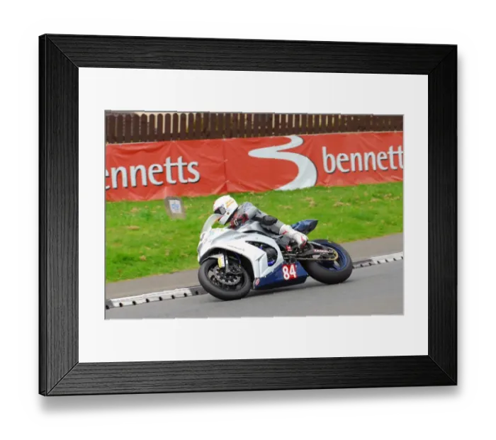Framed Print : Mark Goodings (Kawasaki) 2015 Senior TT