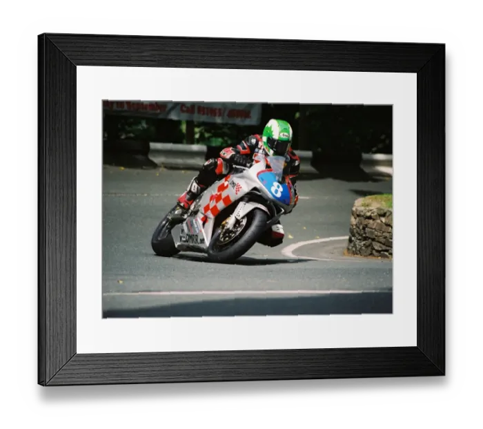 Framed Print : Richard Britton (DMR Honda) 2004 Junior TT Framed Print : Richard Britton (DMR Honda) 2004 Junior TT