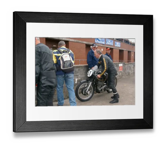 Framed Print : Bob Peck (AJS) 2004 Classic Parade Lap Framed Print : Bob Peck (AJS) 2004 Classic Parade Lap