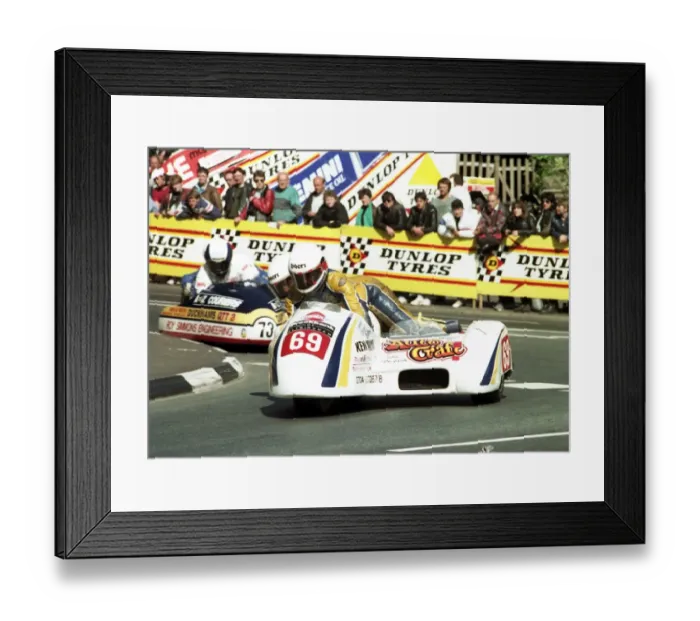 Framed Print : Martin Dwyer & Debee Statham (CWH Yamaha) 1989 Sidecar TT Framed Print : Martin Dwyer & Debee Statham (CWH Yamaha) 1989 Sidecar TT