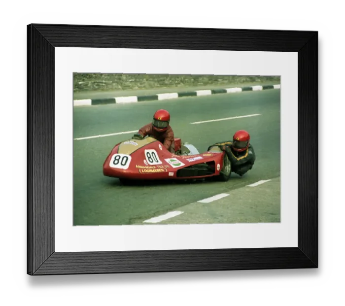 Framed Print : Mike Barry & John Jefferson (Suzuki) 1982 Sidecar TT Framed Print : Mike Barry & John Jefferson (Suzuki) 1982 Sidecar TT