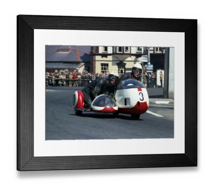 Framed Print : Klaus Enders & Ralf Engelhardt (BMW) 1967 Sidecar TT Framed Print : Klaus Enders & Ralf Engelhardt (BMW) 1967 Sidecar TT