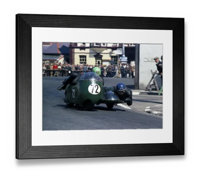Framed Print : R V Pike & Dick Hawes (Triumph) 1967 Sidecar TT Framed Print : R V Pike & Dick Hawes (Triumph) 1967 Sidecar TT