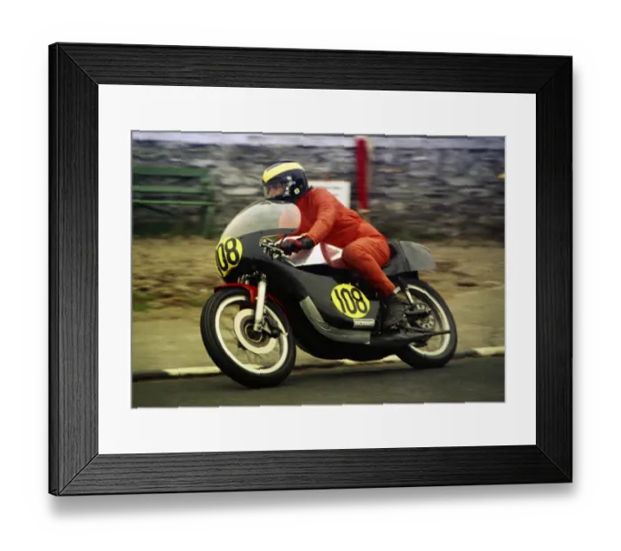Framed Print : Asa Moyce (Yamaha) 1976 Senior Manx Grand Prix Framed Print : Asa Moyce (Yamaha) 1976 Senior Manx Grand Prix