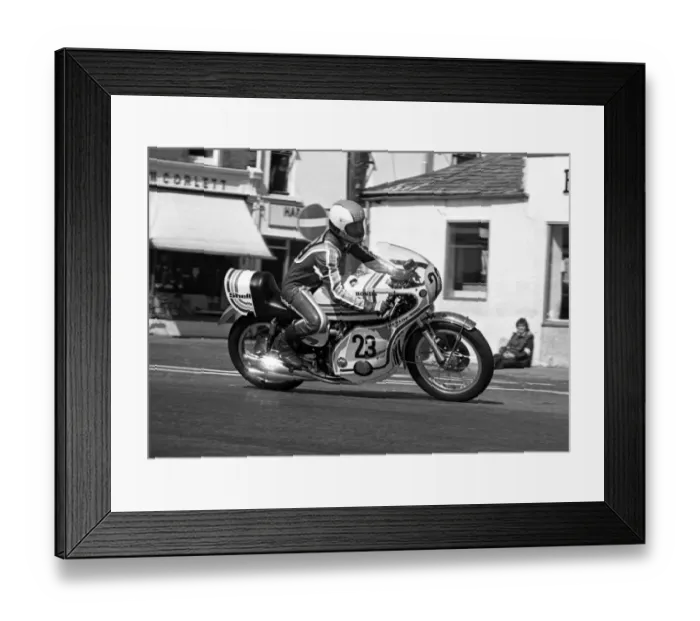 Framed Print : Dave Danks (Honda) 1975 Production TT