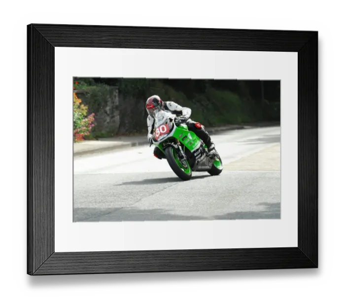 Framed Print : Kenny Hinck (Kawasaki) 2013 Newcomers Manx Grand Prix Framed Print : Kenny Hinck (Kawasaki) 2013 Newcomers Manx Grand Prix