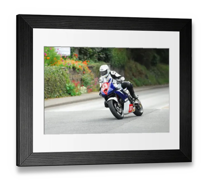 Framed Print : Rob Snape (Suzuki) 2013 Newcomers Manx Grand Prix Framed Print : Rob Snape (Suzuki) 2013 Newcomers Manx Grand Prix