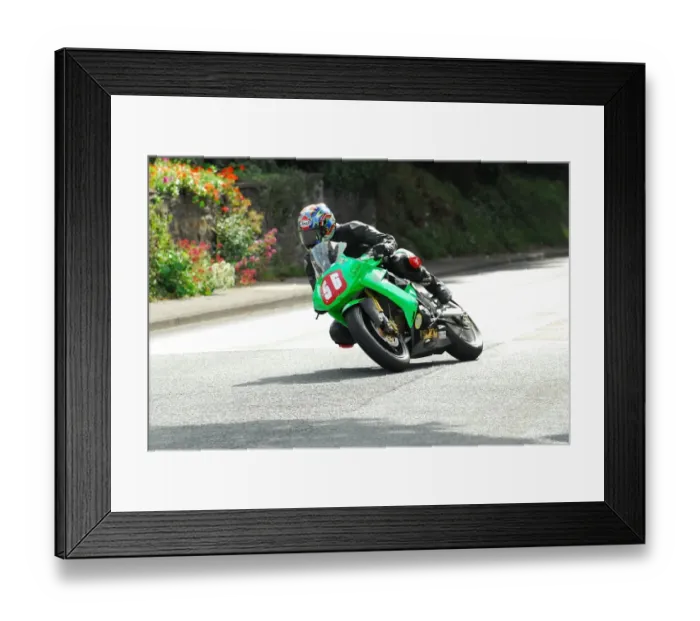 Framed Print : Stephen Ault (Kawasaki) 2013 Newcomers Manx Grand Prix Framed Print : Stephen Ault (Kawasaki) 2013 Newcomers Manx Grand Prix