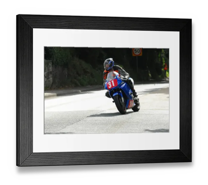 Framed Print : Adam Nix (Honda) 2013 Newcomers Manx Grand Prix