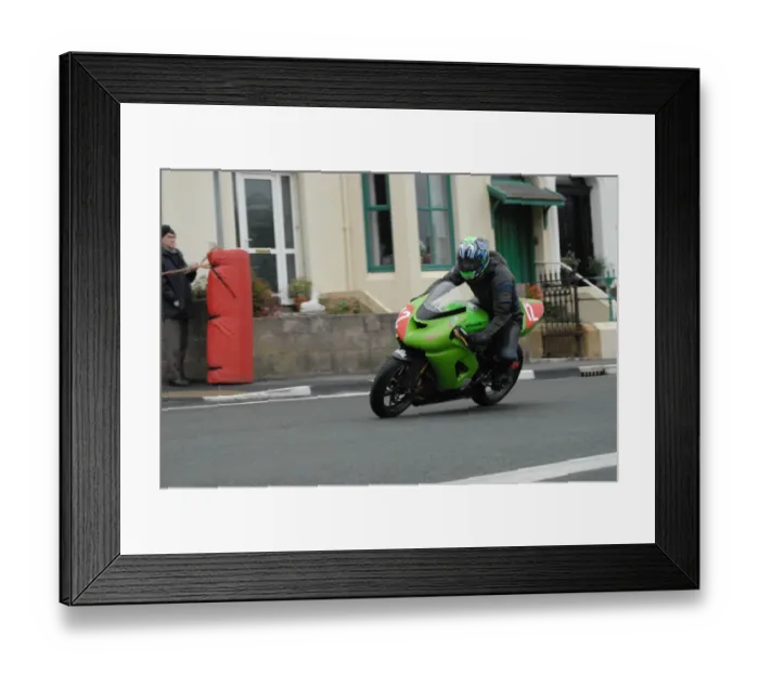 Framed Print : Adam Jones (Kawasaki) 2008 Newcomers Manx Grand Prix Framed Print : Adam Jones (Kawasaki) 2008 Newcomers Manx Grand Prix