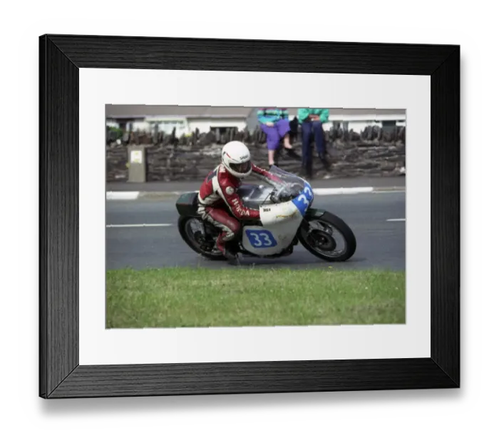 Framed Print : John Stephens (BSA) 1990 Classic Junior Manx Grand Prix Framed Print : John Stephens (BSA) 1990 Classic Junior Manx Grand Prix