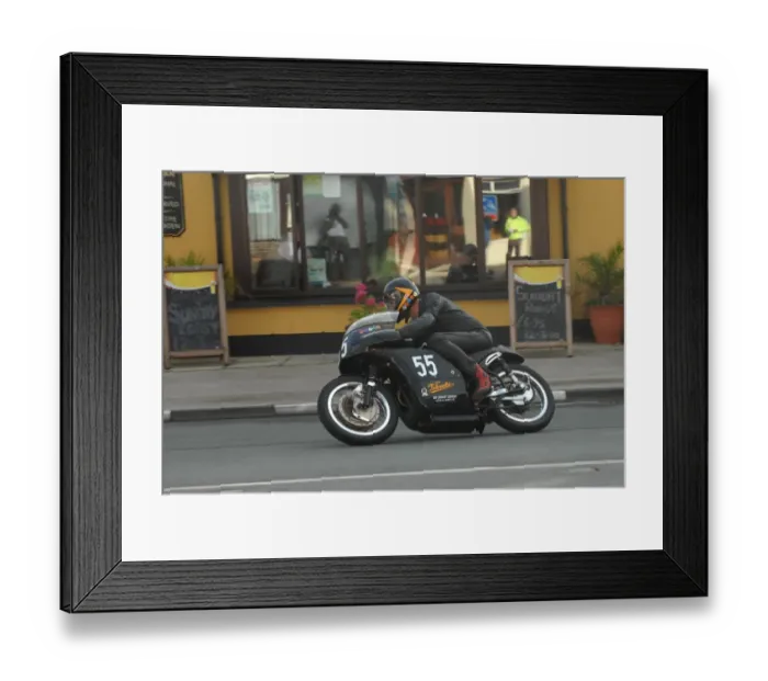 Framed Print : Tony Ainley (Velocette) 2008 Senior Classic Manx Grand Prix Framed Print : Tony Ainley (Velocette) 2008 Senior Classic Manx Grand Prix