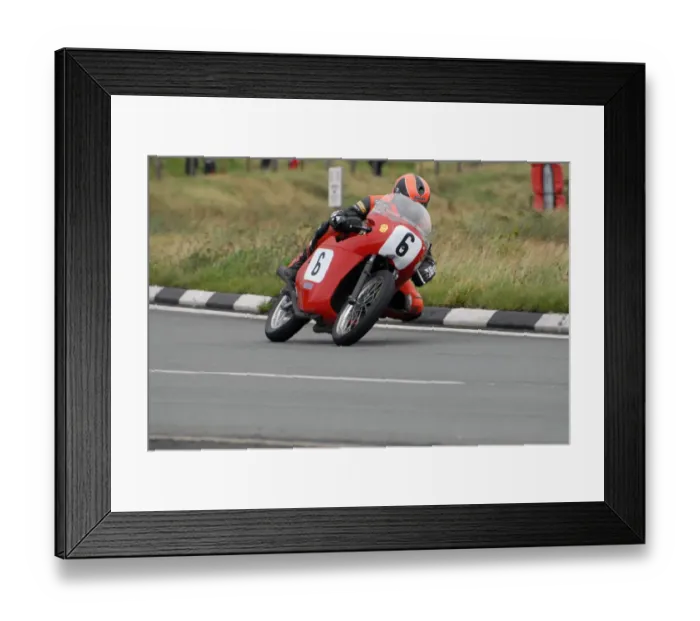 Framed Print : Ryan Farquhar (Honda Drixton) 2008 Junior Classic Manx Grand Prix