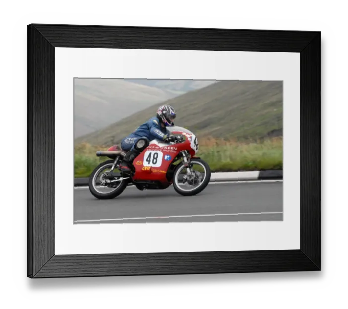 Framed Print : Gordon Powell (Honda) 2008 Junior Classic Manx Grand Prix Framed Print : Gordon Powell (Honda) 2008 Junior Classic Manx Grand Prix