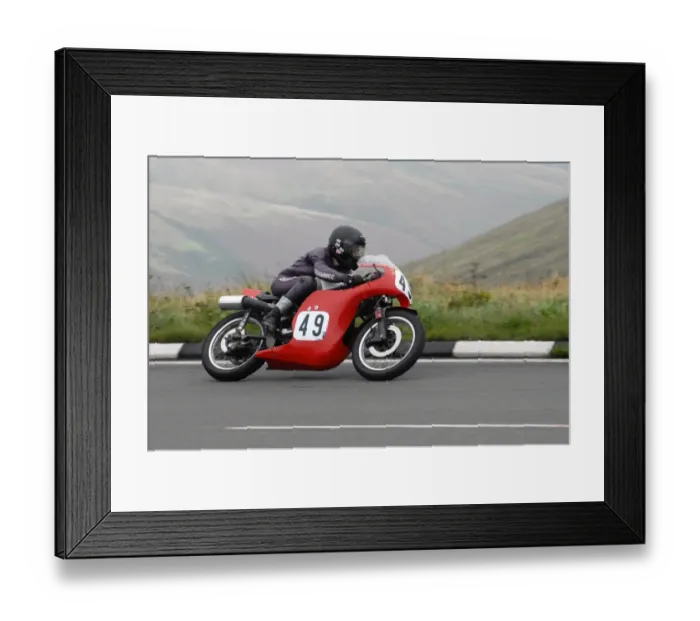 Framed Print : Kay Streets (Seeley 7R) 2008 Junior Classic Manx Grand Prix