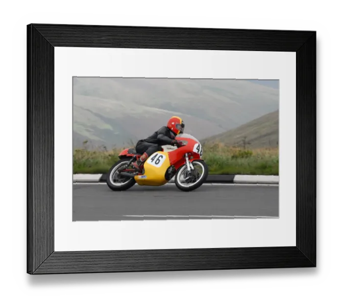 Framed Print : Ian Griffiths (Aermacchi) 2008 Junior Classic Manx Grand Prix Framed Print : Ian Griffiths (Aermacchi) 2008 Junior Classic Manx Grand Prix