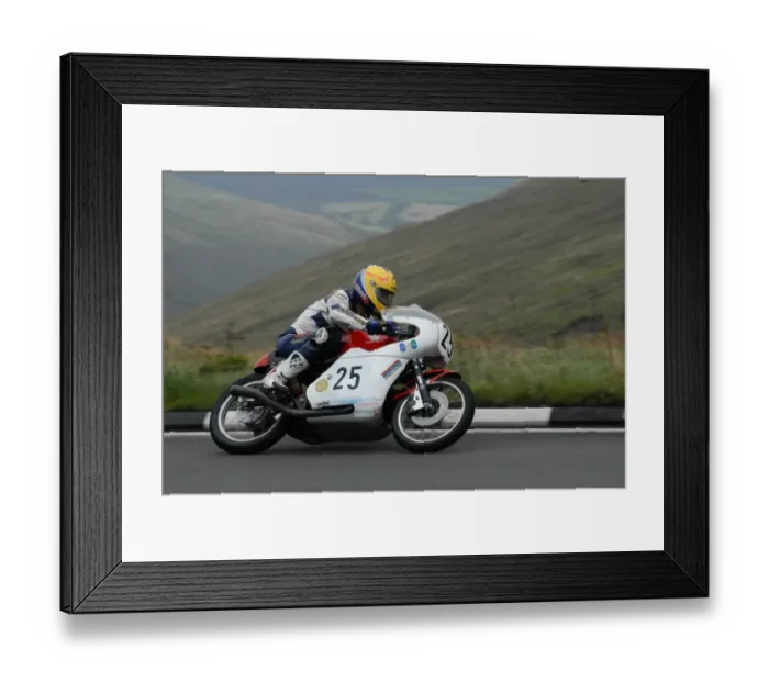 Framed Print : John Burrows (Honda) 2008 Junior Classic Manx Grand Prix Framed Print : John Burrows (Honda) 2008 Junior Classic Manx Grand Prix