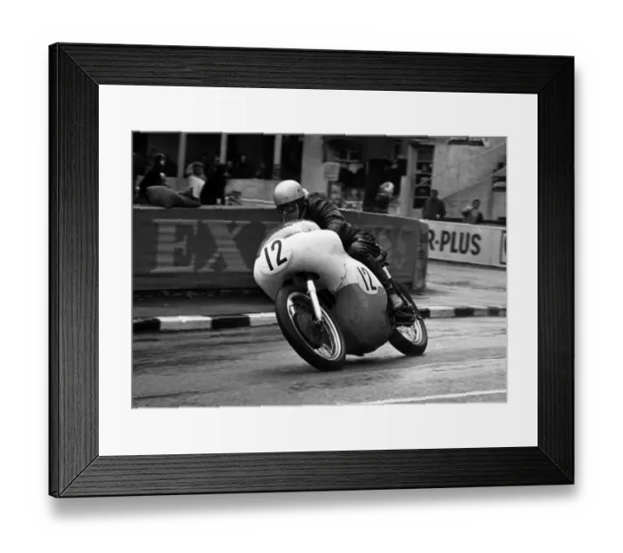 Framed Print : Brian Warburton (Norton) 1965 Senior Manx Grand Prix Framed Print : Brian Warburton (Norton) 1965 Senior Manx Grand Prix