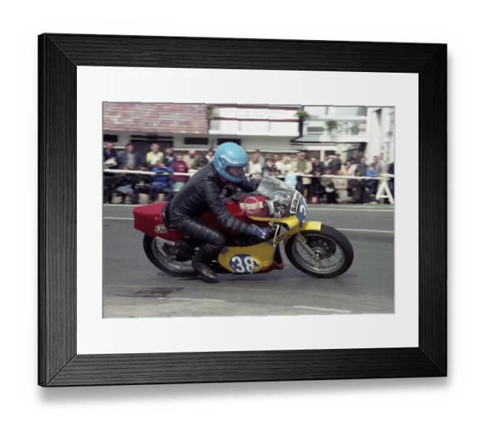 Framed Print : Larry Bernier (Yamaha) 1983 Junior Manx Grand Prix Framed Print : Larry Bernier (Yamaha) 1983 Junior Manx Grand Prix