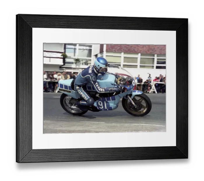 Framed Print : Geoff Hadwin (Yamaha) 1983 Junior Manx Grand Prix Framed Print : Geoff Hadwin (Yamaha) 1983 Junior Manx Grand Prix