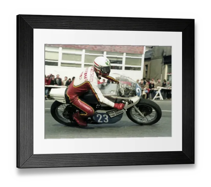 Framed Print : Derek J Allan (Yamaha) 1983 Junior Manx Grand Prix Framed Print : Derek J Allan (Yamaha) 1983 Junior Manx Grand Prix
