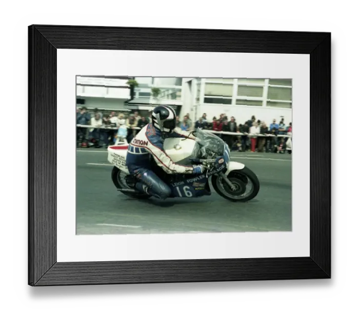 Framed Print : Neil Fowler (Yamaha) 1983 Junior Manx Grand Prix Framed Print : Neil Fowler (Yamaha) 1983 Junior Manx Grand Prix