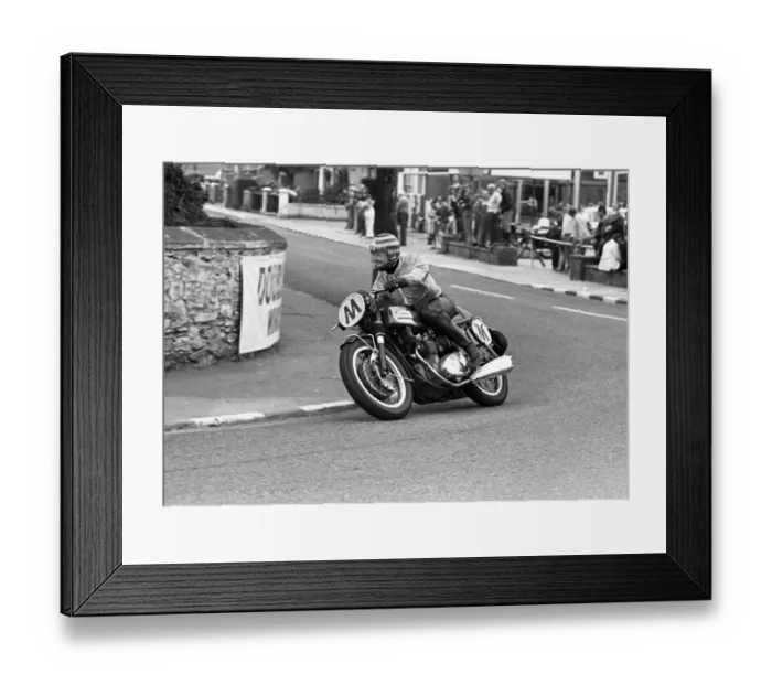 Framed Print : Albert Moule (Triumph) 1973 Manx Grand Prix Framed Print : Albert Moule (Triumph) 1973 Manx Grand Prix