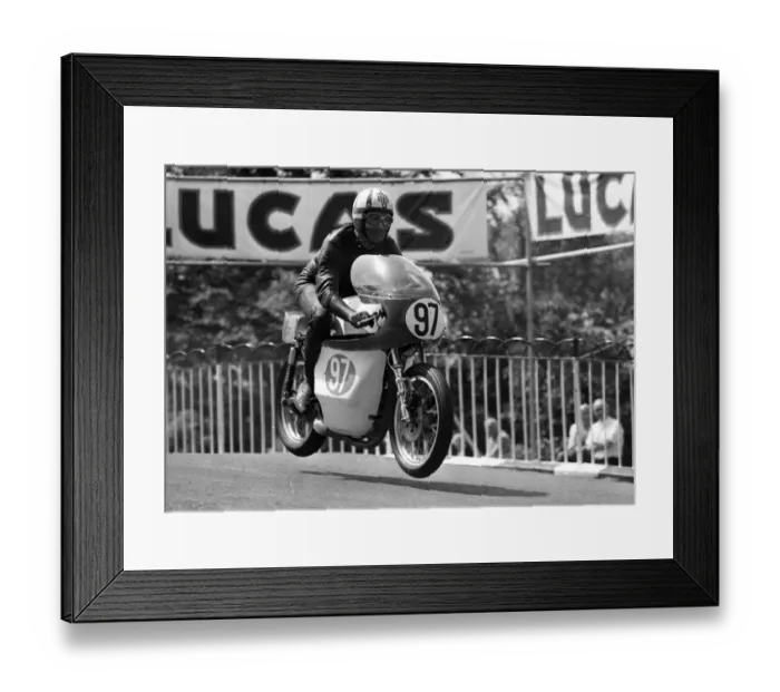 Framed Print : Lance Weil (AJS) 1967 Junior TT Framed Print : Lance Weil (AJS) 1967 Junior TT