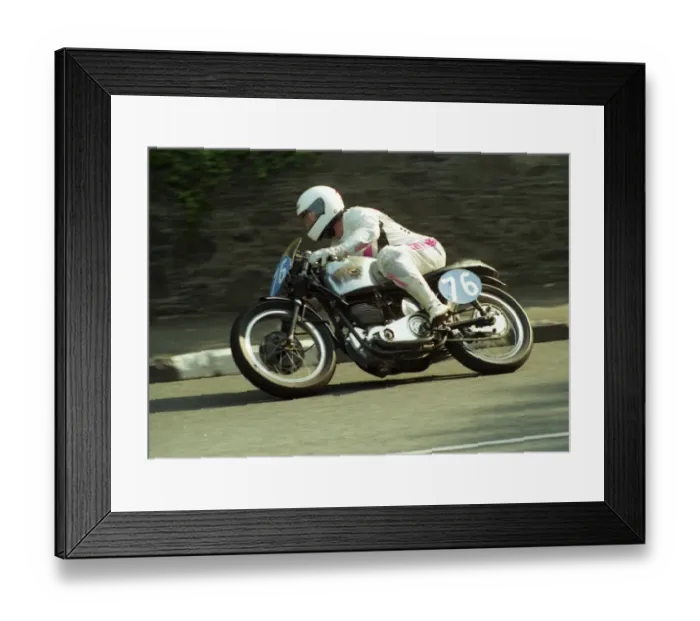 Framed Print : Dave Sells (BSA) 1991 Junior Classic Manx Grand Prix