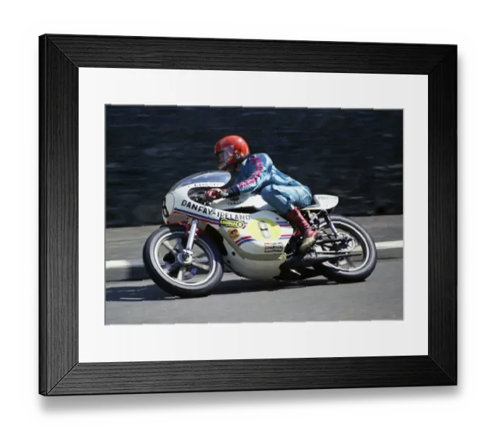 Framed Print : Chas Mortimer (Danfay Yamaha) 1974 Senior TT Framed Print : Chas Mortimer (Danfay Yamaha) 1974 Senior TT
