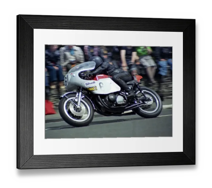 Framed Print : Ron Baylie (Honda) 1974 Formula 750 TT Framed Print : Ron Baylie (Honda) 1974 Formula 750 TT