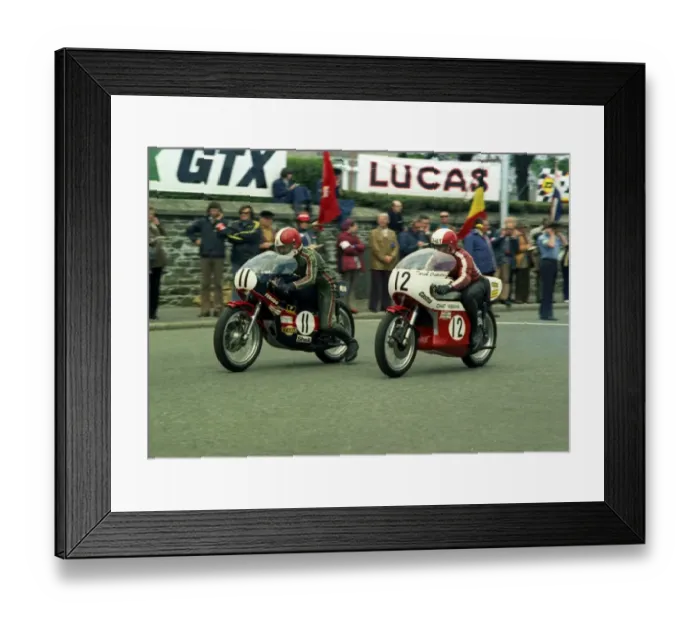 Framed Print : Tony Rutter and Derek Chatterton (Yamaha) 1974 Formula 750 TT Framed Print : Tony Rutter and Derek Chatterton (Yamaha) 1974 Formula 750 TT