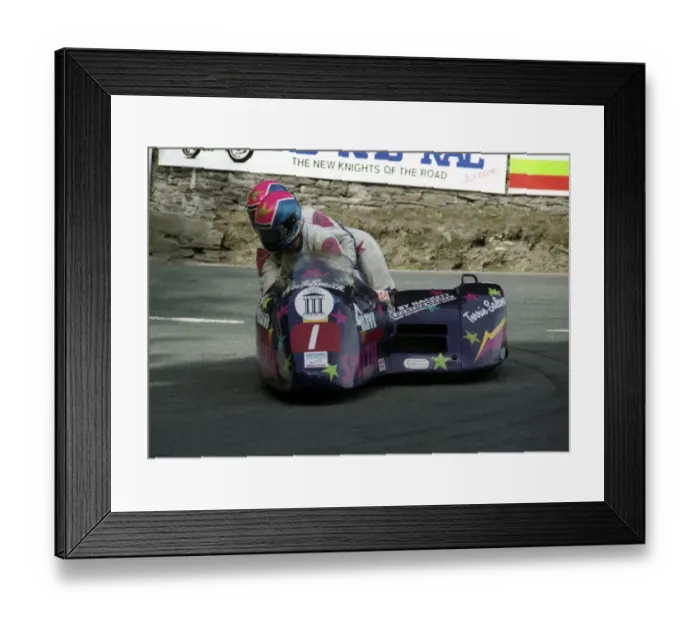 Framed Print : Neil Smith & Terrie Salone (Smith Ducati) 1993 Sidecar TT Framed Print : Neil Smith & Terrie Salone (Smith Ducati) 1993 Sidecar TT