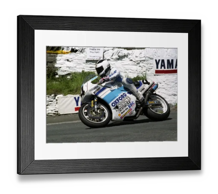 Framed Print : Robert Dunlop (Oxford Ducati) 1993 Formula One TT Framed Print : Robert Dunlop (Oxford Ducati) 1993 Formula One TT
