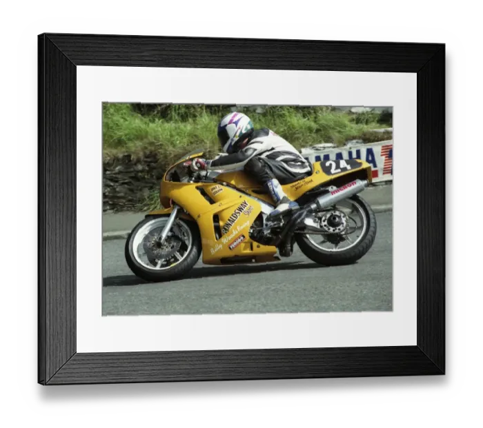 Framed Print : Dave Madsen-Mygdal (Honda) 1993 Supersport 400 TT Framed Print : Dave Madsen-Mygdal (Honda) 1993 Supersport 400 TT