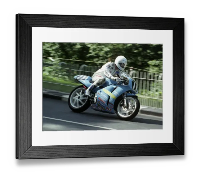 Framed Print : Derek Young (Honda) 1993 Supersport 400 TT Framed Print : Derek Young (Honda) 1993 Supersport 400 TT