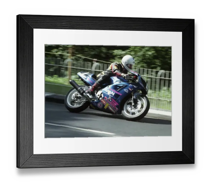 Framed Print : Bob Jackson (Kawasaki) 1993 Supersport 400 TT Framed Print : Bob Jackson (Kawasaki) 1993 Supersport 400 TT
