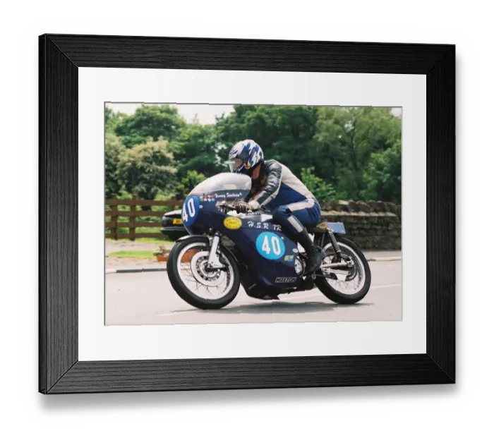 Framed Print : Harvey Swetnam (Seeley 7R) 1994 Pre-TT Classic Framed Print : Harvey Swetnam (Seeley 7R) 1994 Pre-TT Classic