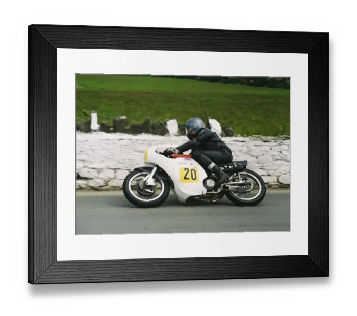 Framed Print : John A Jones (Seeley Matchless) 1994 Pre-TT Classic
