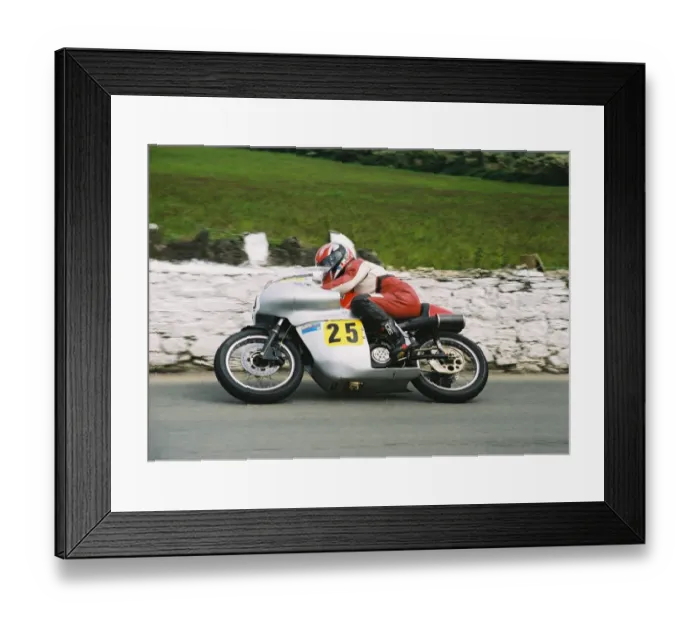 Framed Print : Keith Dixon (Seeley 7R) 1994 Pre-TT Classic Framed Print : Keith Dixon (Seeley 7R) 1994 Pre-TT Classic