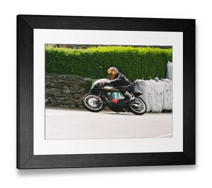 Framed Print : Mervyn Stratford (Greeves) 1994 Pre-TT Classic Framed Print : Mervyn Stratford (Greeves) 1994 Pre-TT Classic
