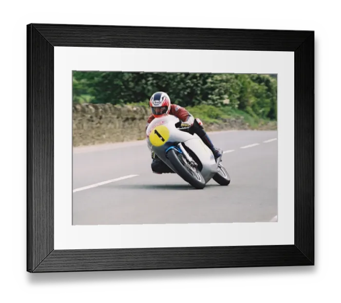 Framed Print : Steve Elliott (Rutter) 1994 Pre-TT Classic Framed Print : Steve Elliott (Rutter) 1994 Pre-TT Classic