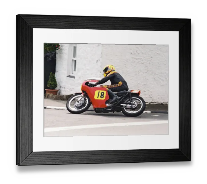 Framed Print : John Knowles (Seeley) 1994 Pre-TT Classic Framed Print : John Knowles (Seeley) 1994 Pre-TT Classic