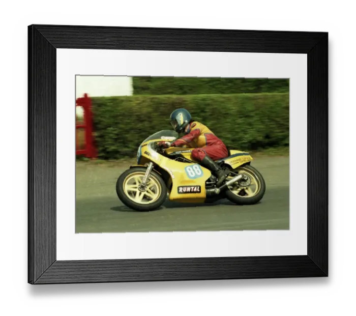 Framed Print : Paddy Lynch (Yamaha) 1984 Formula Two TT