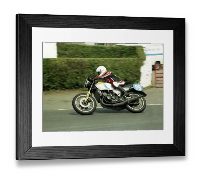 Framed Print : Martin Hall (Yamaha) 1984 Formula Two TT Framed Print : Martin Hall (Yamaha) 1984 Formula Two TT