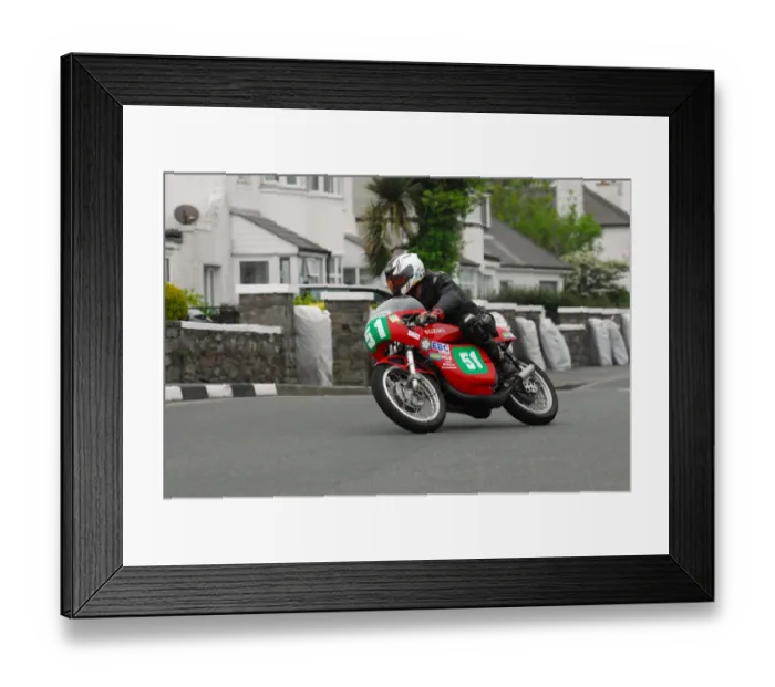Framed Print : Keith Shannon (Suzuki) 2014 Pre TT Classic Framed Print : Keith Shannon (Suzuki) 2014 Pre TT Classic