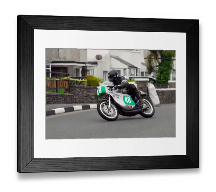 Framed Print : Jeff Ward (Jeff Garbutt Suzuki) 2014 Pre TT Classic Framed Print : Jeff Ward (Jeff Garbutt Suzuki) 2014 Pre TT Classic