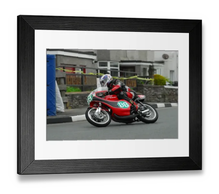 Framed Print : Bill Butler (Suzuki) 2014 Pre TT Classic Framed Print : Bill Butler (Suzuki) 2014 Pre TT Classic