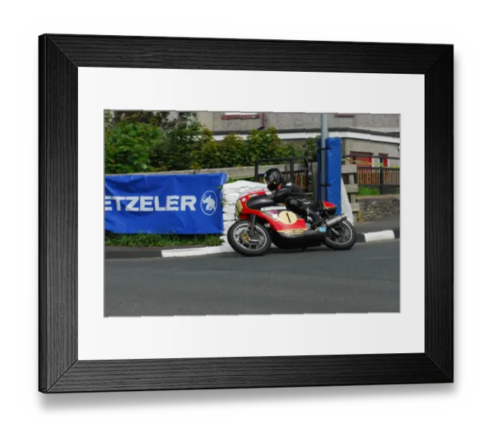 Framed Print : Alan Oversby (Weslake) 2014 Pre TT Classic Framed Print : Alan Oversby (Weslake) 2014 Pre TT Classic