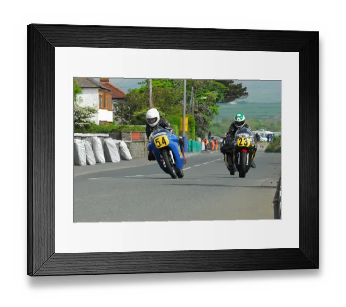 Framed Print : Bob Price (Nourish Seeley) & Meredydd Owen (Seeley) 2014 Pre TT Classic Framed Print : Bob Price (Nourish Seeley) & Meredydd Owen (Seeley) 2014 Pre TT Classic